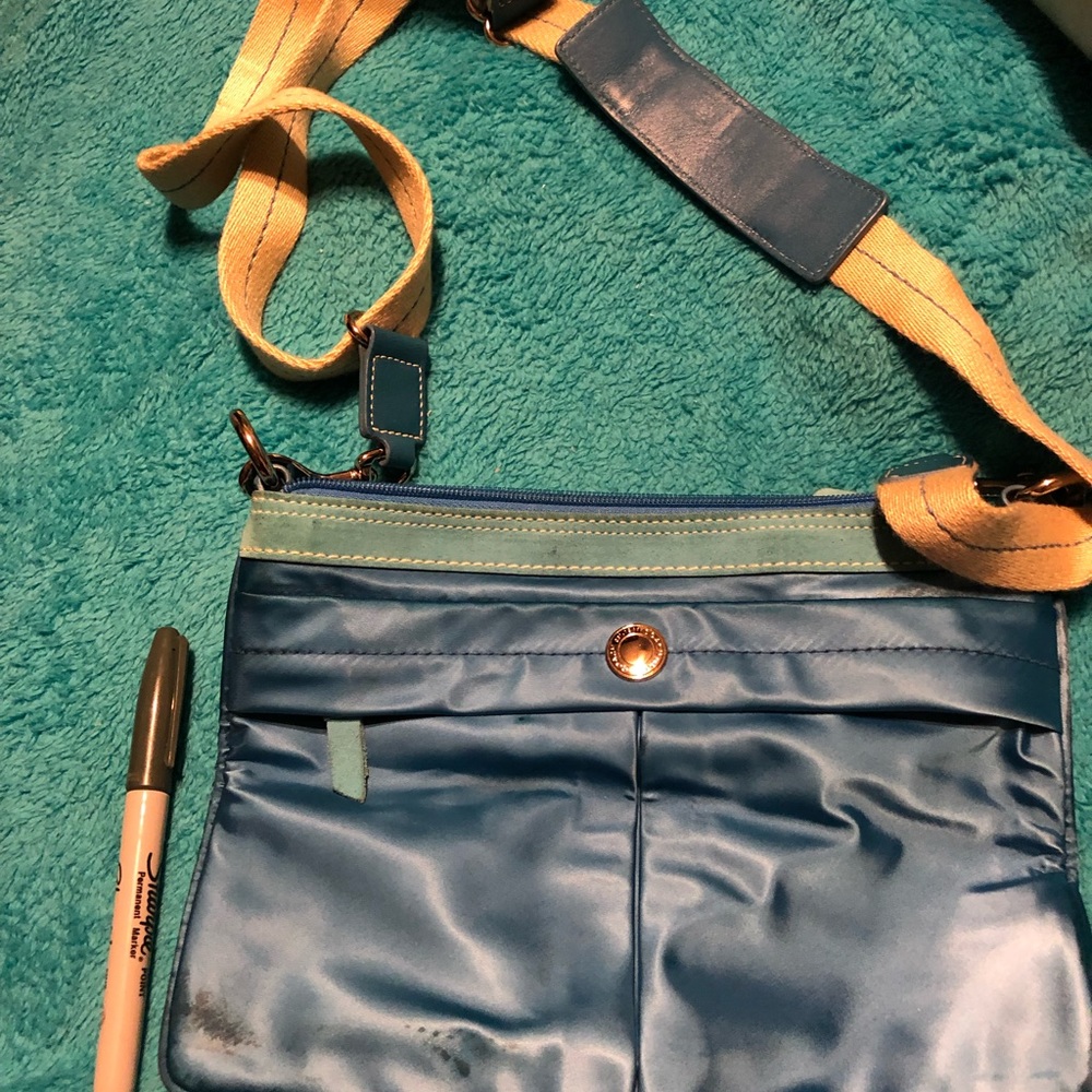 Authentic crossover Coach satin bag